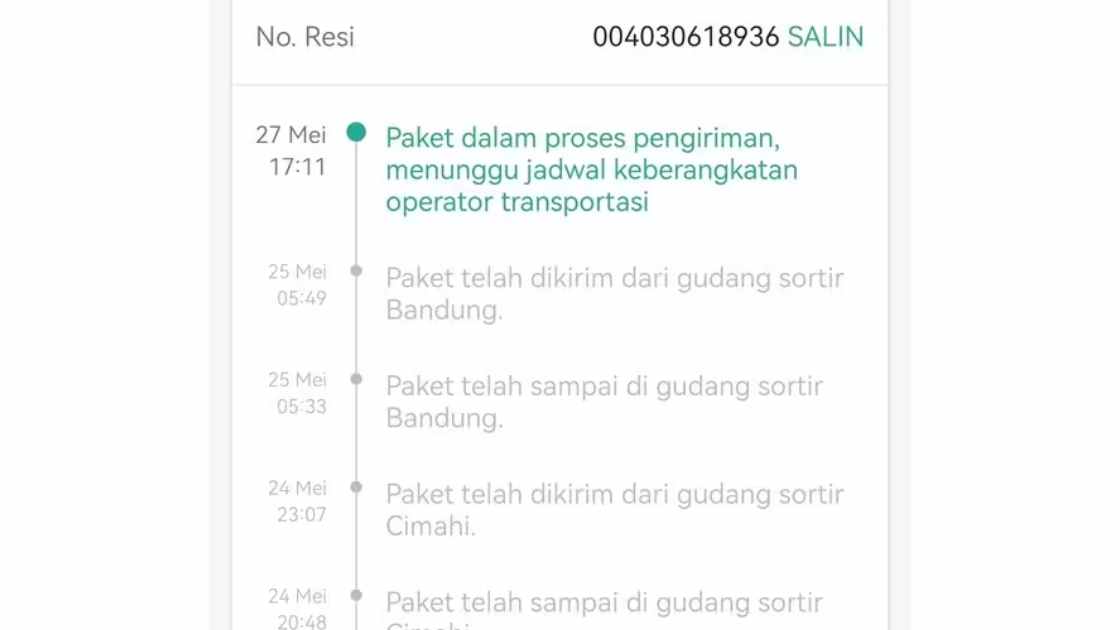 Paket Menunggu Penjadwalan