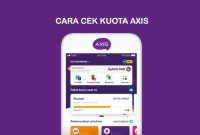 cara cek kuota Axis melalui telepon