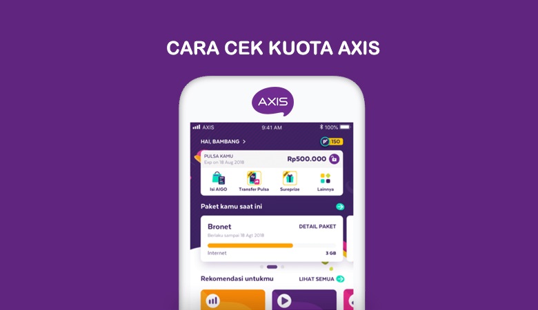 cara cek kuota Axis melalui telepon