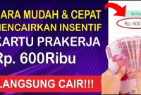 cara daftar Kartu Prakerja dapat uang 600 ribu