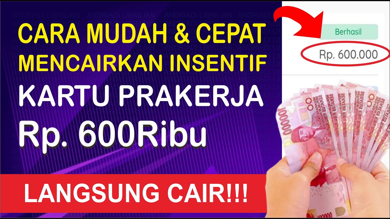 cara daftar Kartu Prakerja dapat uang 600 ribu