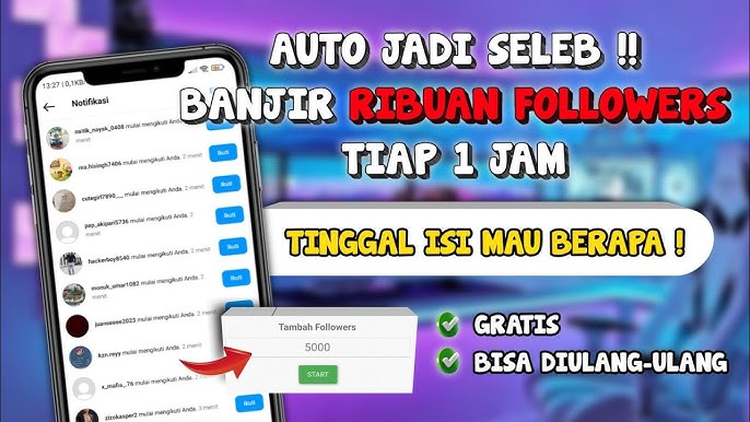 Cara menambah followers IG dengan username saja