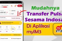 cara transfer pulsa Indosat ke Indosat
