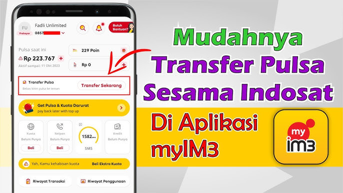 cara transfer pulsa Indosat ke Indosat