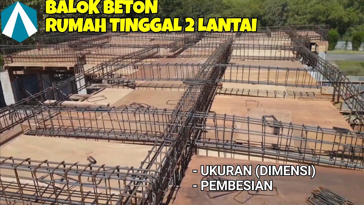 ukuran balok gantung rumah 2 lantai