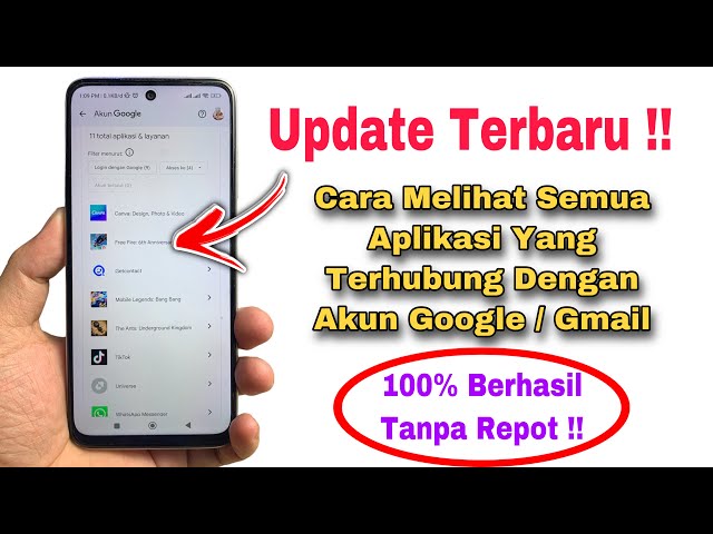 cara mengetahui aplikasi dan layanan yang terhubung ke akun gmail