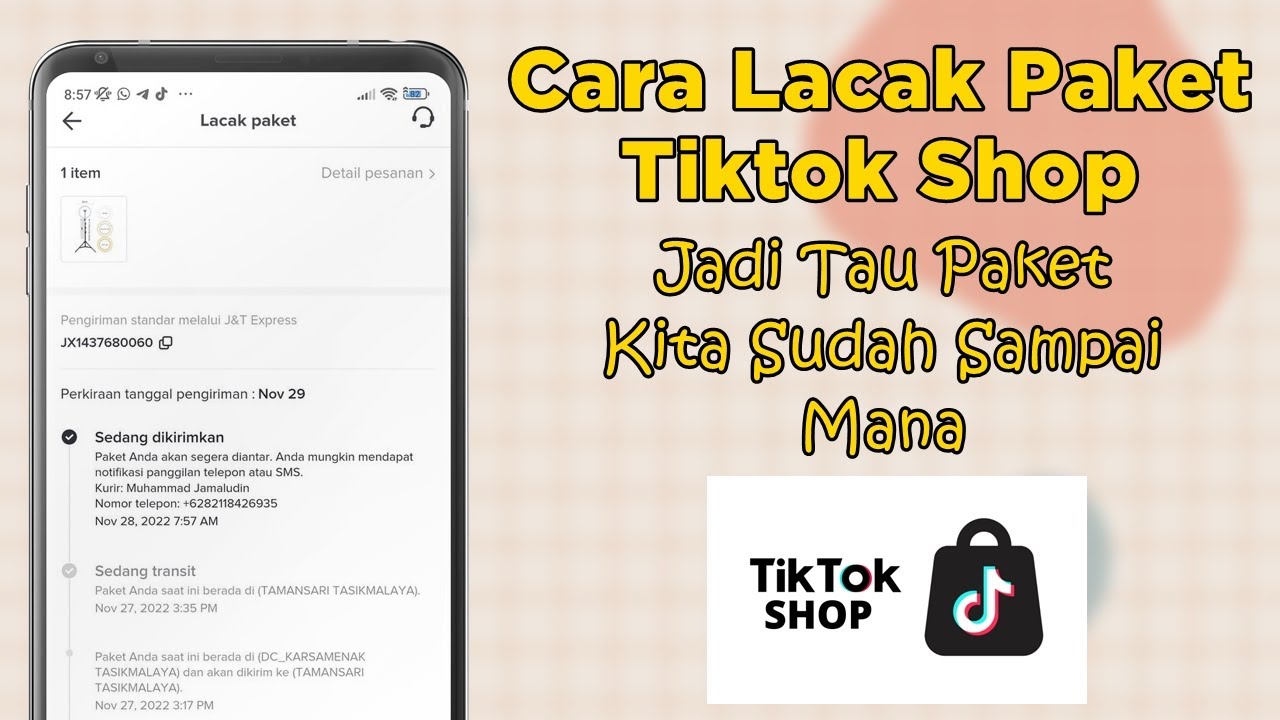 cara melacak paket tiktok shop