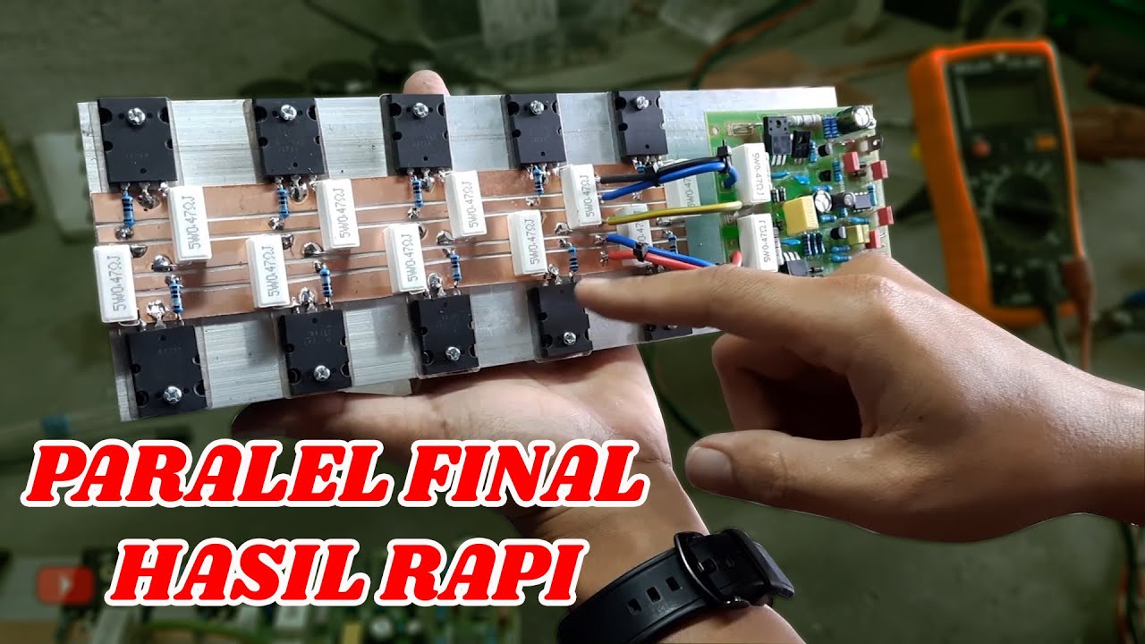 cara paralel transistor final toshiba 2 set