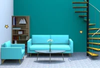 warna cat hijau tosca cocok dipadukan dengan warna apa