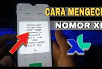 cara cek nomor xl