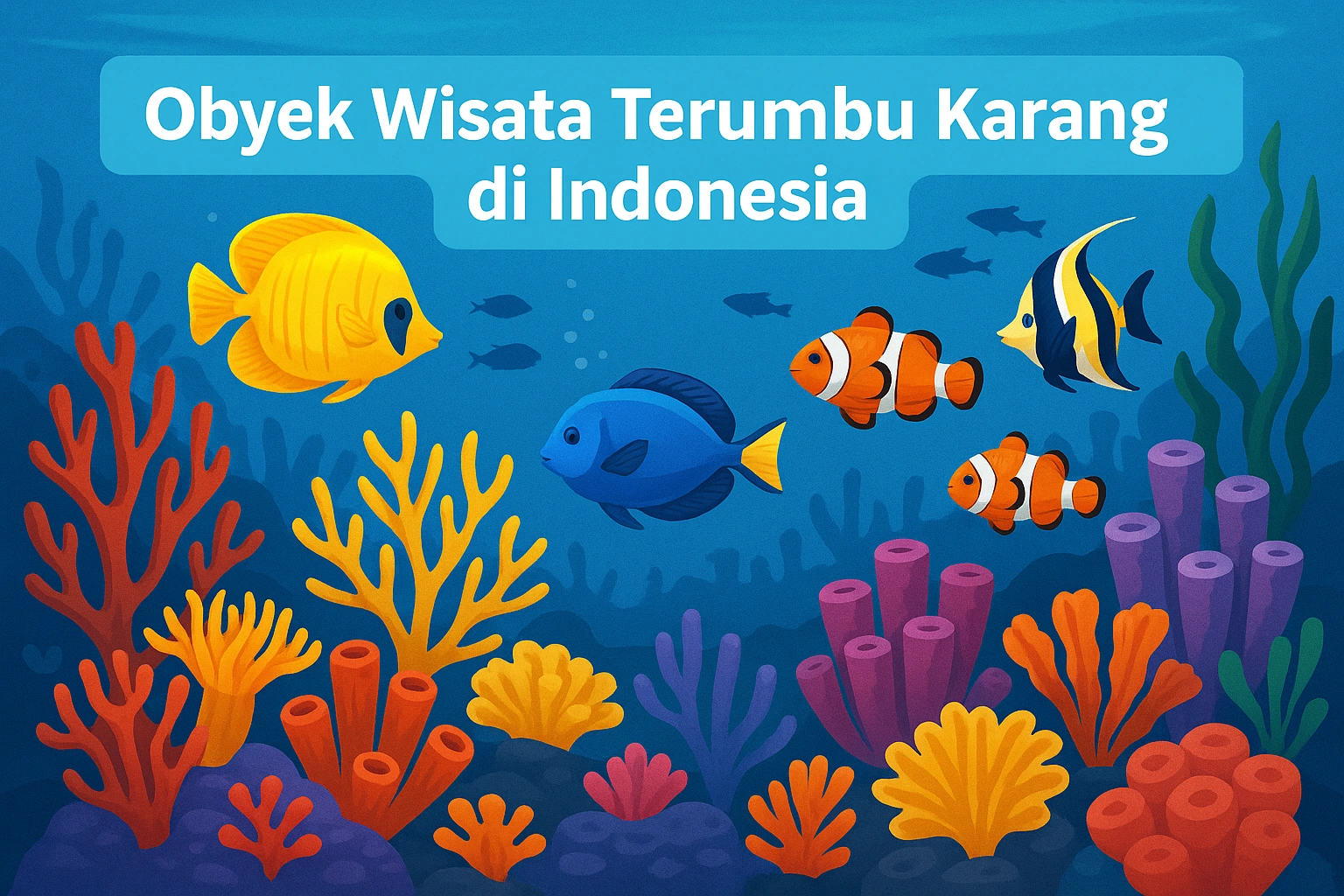 wilayah indonesia yang memiliki terumbu karang untuk objek wisata adalah